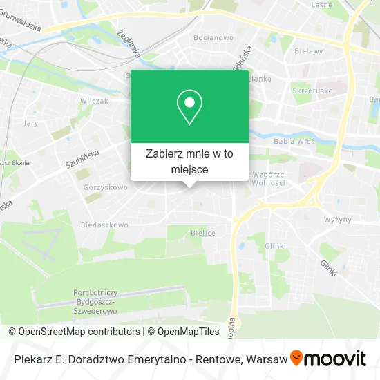 Mapa Piekarz E. Doradztwo Emerytalno - Rentowe