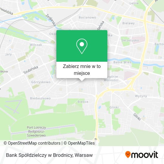 Mapa Bank Spółdzielczy w Brodnicy