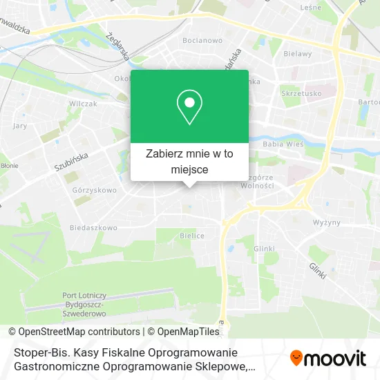 Mapa Stoper-Bis. Kasy Fiskalne Oprogramowanie Gastronomiczne Oprogramowanie Sklepowe