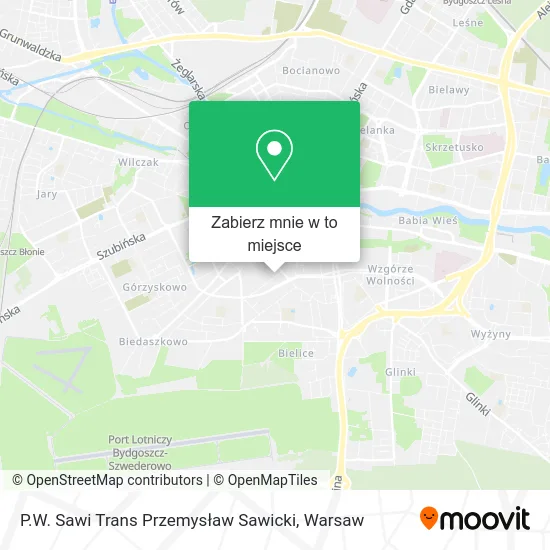 Mapa P.W. Sawi Trans Przemysław Sawicki