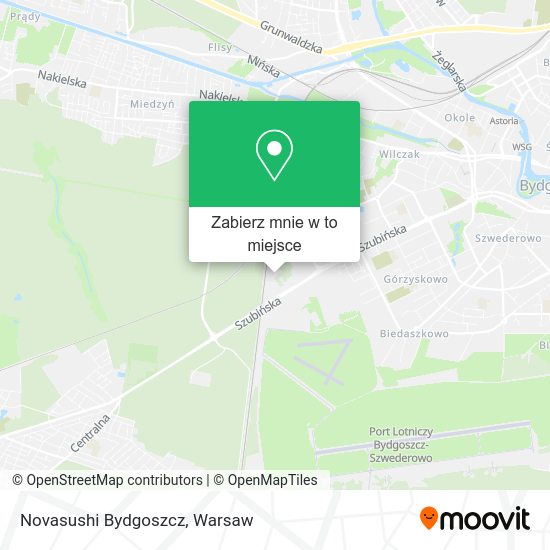 Mapa Novasushi Bydgoszcz