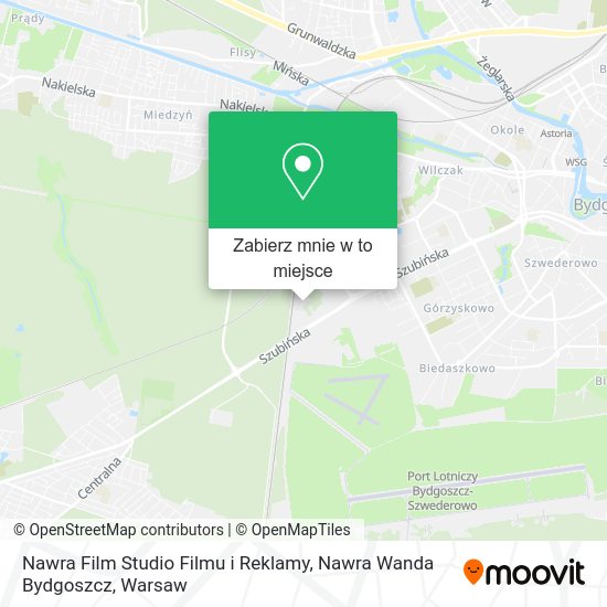 Mapa Nawra Film Studio Filmu i Reklamy, Nawra Wanda Bydgoszcz