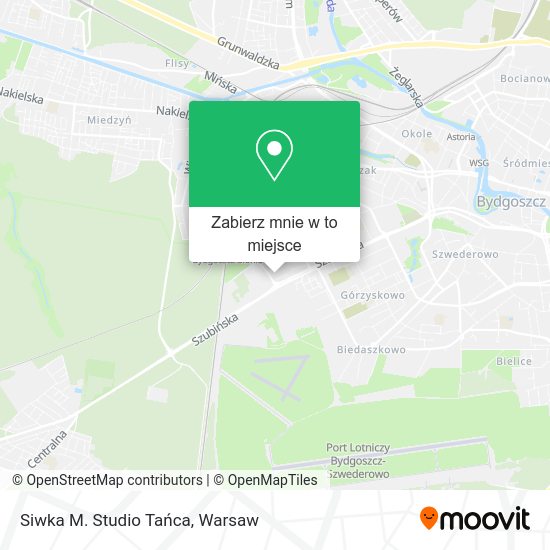 Mapa Siwka M. Studio Tańca