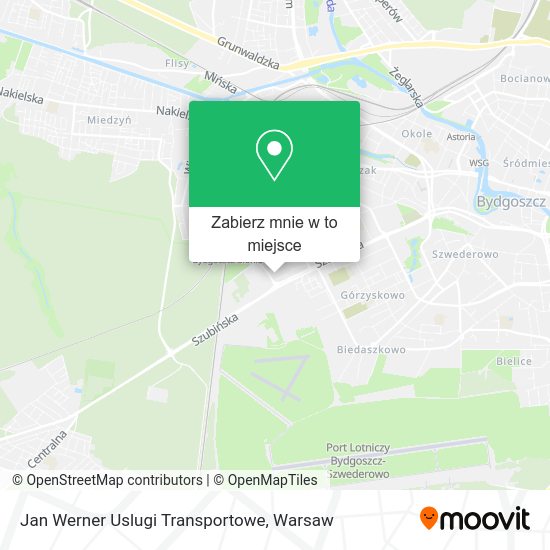 Mapa Jan Werner Uslugi Transportowe