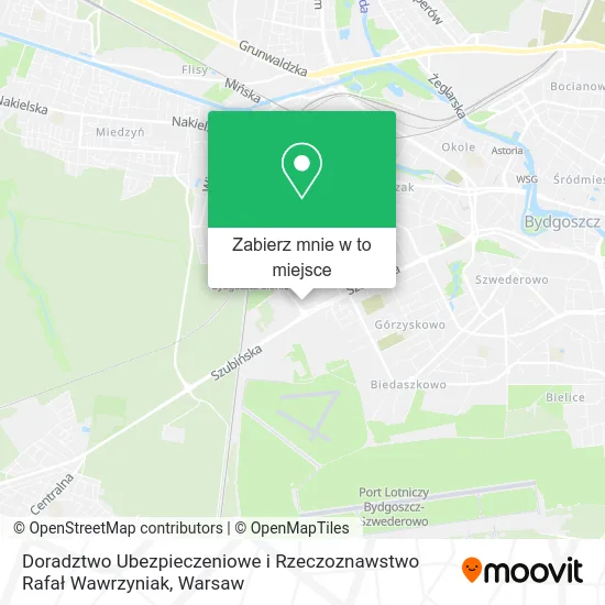 Mapa Doradztwo Ubezpieczeniowe i Rzeczoznawstwo Rafał Wawrzyniak