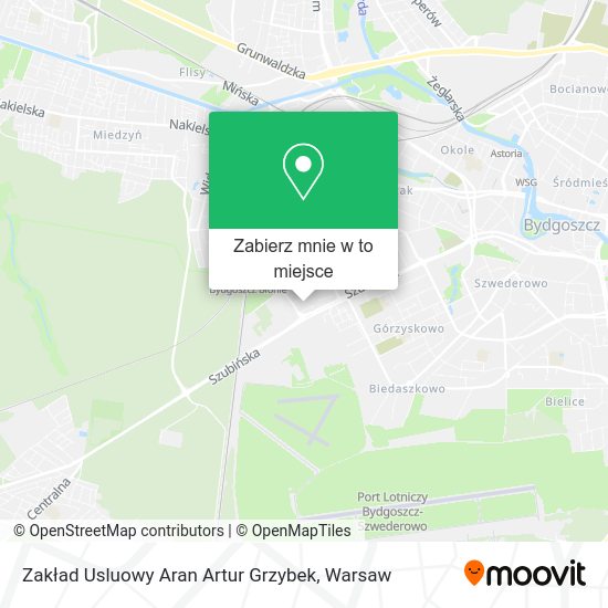 Mapa Zakład Usluowy Aran Artur Grzybek