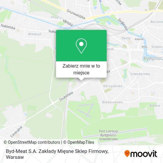 Mapa Byd-Meat S.A. Zakłady Mięsne Sklep Firmowy