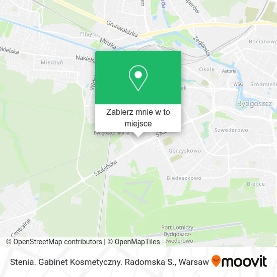 Mapa Stenia. Gabinet Kosmetyczny. Radomska S.