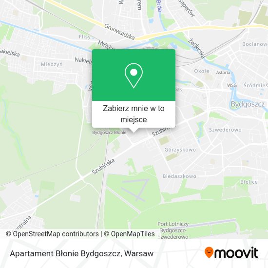 Mapa Apartament Błonie Bydgoszcz