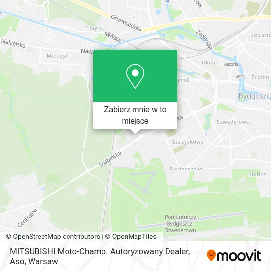 Mapa MITSUBISHI Moto-Champ. Autoryzowany Dealer, Aso