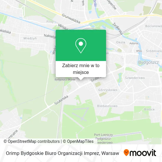 Mapa Orimp Bydgoskie Biuro Organizacji Imprez