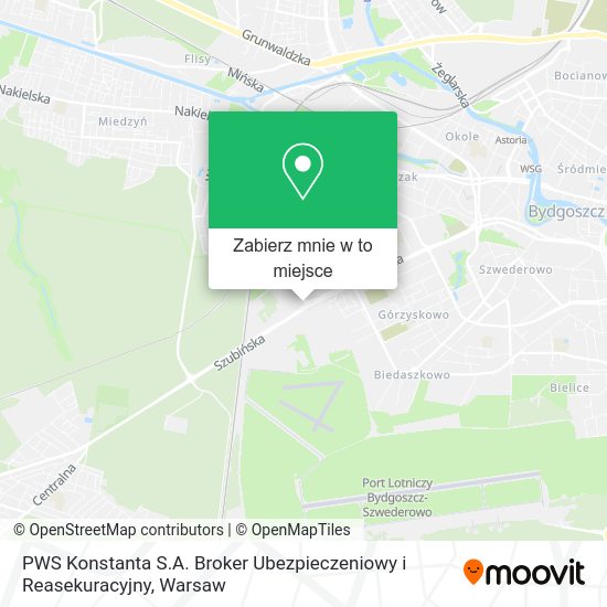 Mapa PWS Konstanta S.A. Broker Ubezpieczeniowy i Reasekuracyjny