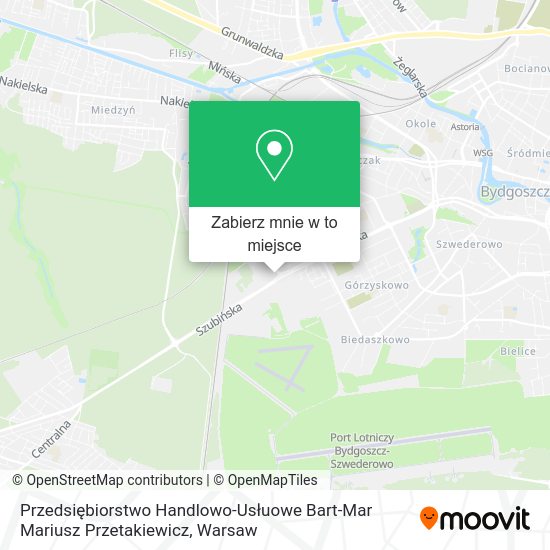 Mapa Przedsiębiorstwo Handlowo-Usłuowe Bart-Mar Mariusz Przetakiewicz