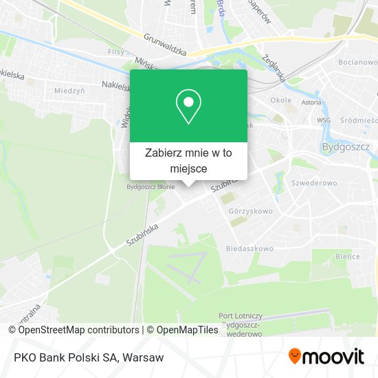 Mapa PKO Bank Polski SA