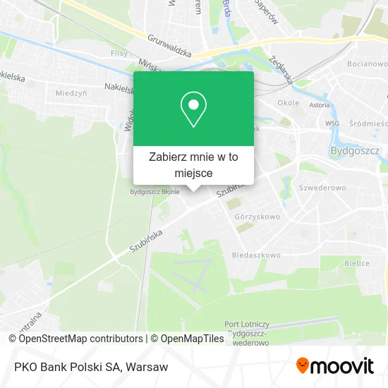 Mapa PKO Bank Polski SA
