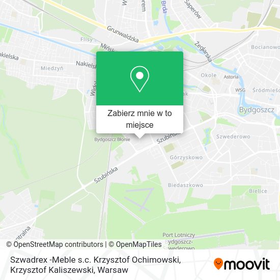 Mapa Szwadrex -Meble s.c. Krzysztof Ochimowski, Krzysztof Kaliszewski