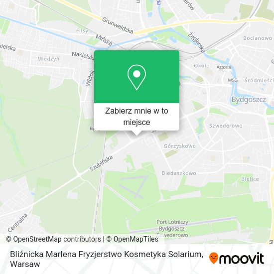 Mapa Bliźnicka Marlena Fryzjerstwo Kosmetyka Solarium