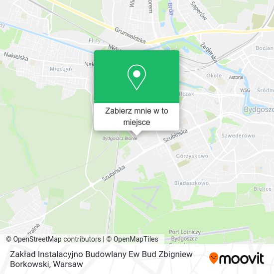 Mapa Zakład Instalacyjno Budowlany Ew Bud Zbigniew Borkowski