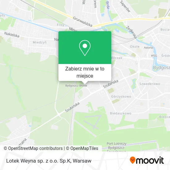 Mapa Lotek Weyna sp. z o.o. Sp.K