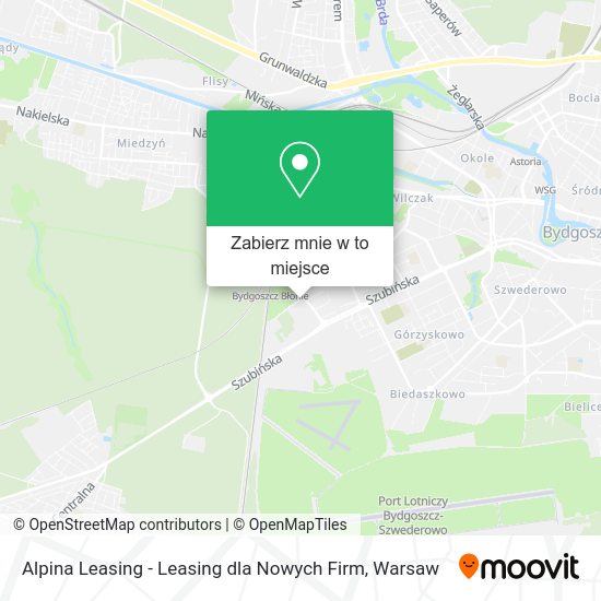 Mapa Alpina Leasing - Leasing dla Nowych Firm