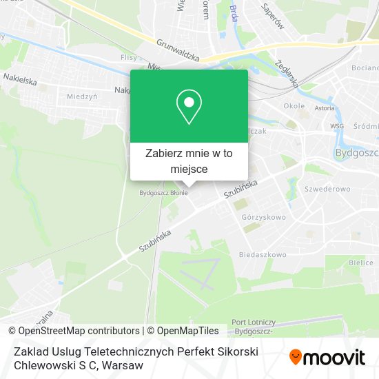 Mapa Zaklad Uslug Teletechnicznych Perfekt Sikorski Chlewowski S C