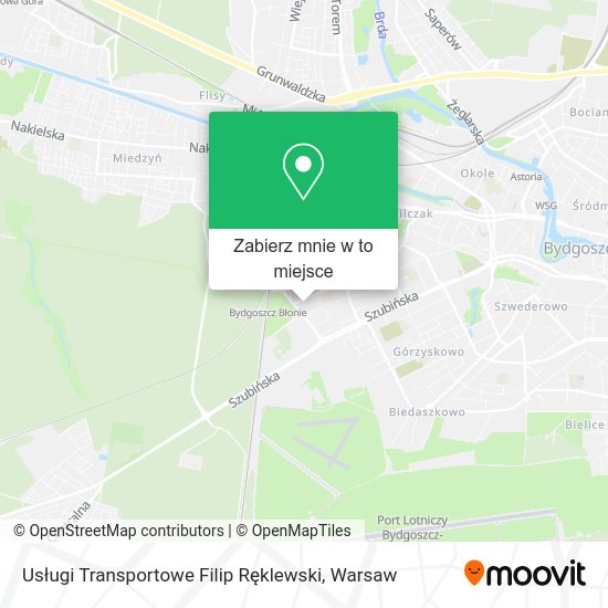 Mapa Usługi Transportowe Filip Ręklewski