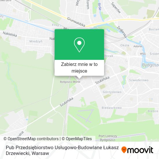 Mapa Pub Przedsiębiorstwo Usługowo-Budowlane Łukasz Drzewiecki