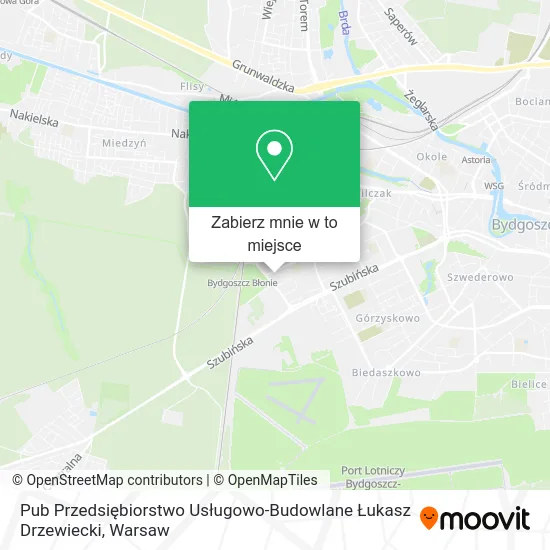 Mapa Pub Przedsiębiorstwo Usługowo-Budowlane Łukasz Drzewiecki