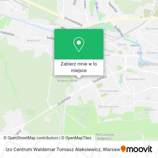 Mapa Izo Centrum Waldemar Tomasz Aleksiewicz