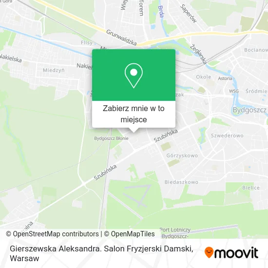 Mapa Gierszewska Aleksandra. Salon Fryzjerski Damski