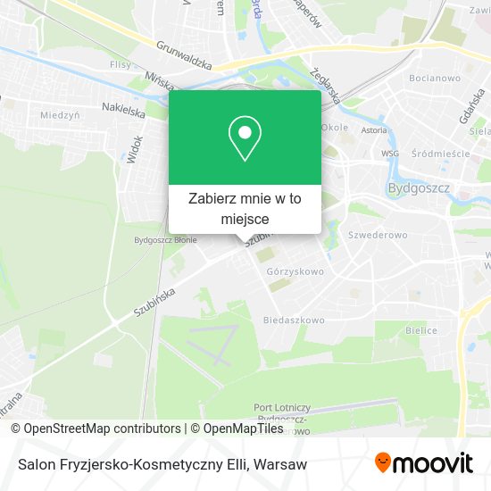 Mapa Salon Fryzjersko-Kosmetyczny Elli