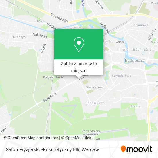 Mapa Salon Fryzjersko-Kosmetyczny Elli