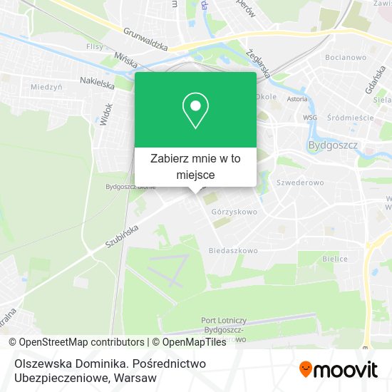 Mapa Olszewska Dominika. Pośrednictwo Ubezpieczeniowe