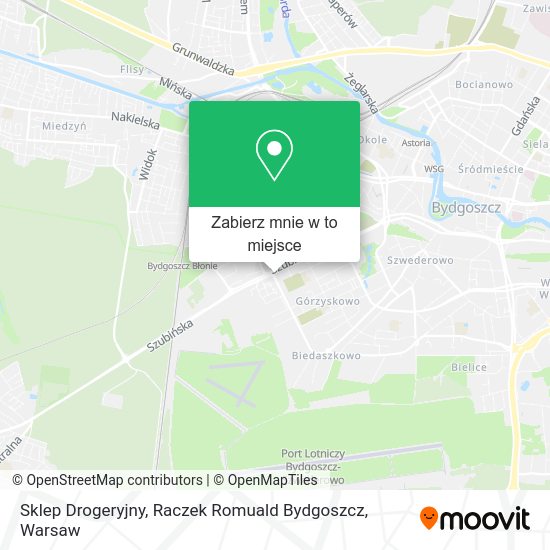 Mapa Sklep Drogeryjny, Raczek Romuald Bydgoszcz