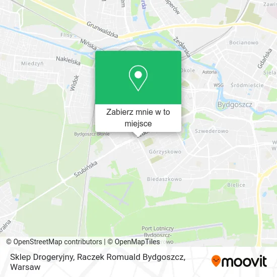 Mapa Sklep Drogeryjny, Raczek Romuald Bydgoszcz