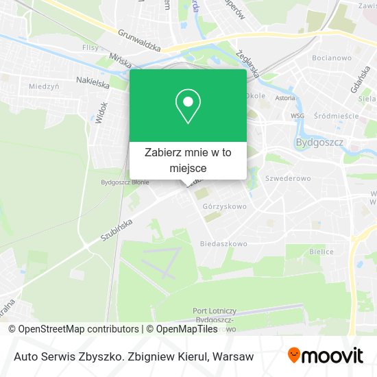 Mapa Auto Serwis Zbyszko. Zbigniew Kierul