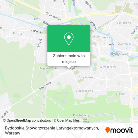 Mapa Bydgoskie Stowarzyszenie Laryngektomowanych