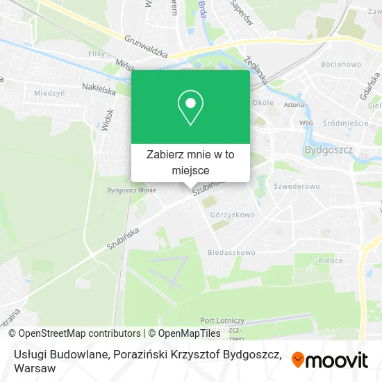Mapa Usługi Budowlane, Poraziński Krzysztof Bydgoszcz