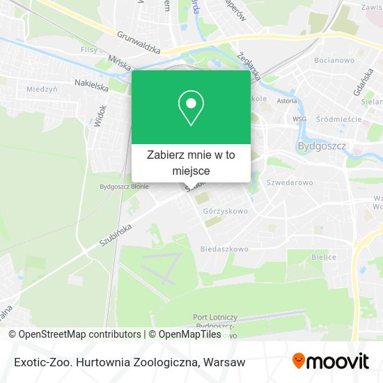 Mapa Exotic-Zoo. Hurtownia Zoologiczna