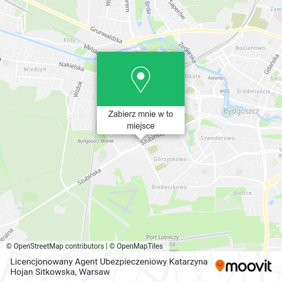 Mapa Licencjonowany Agent Ubezpieczeniowy Katarzyna Hojan Sitkowska