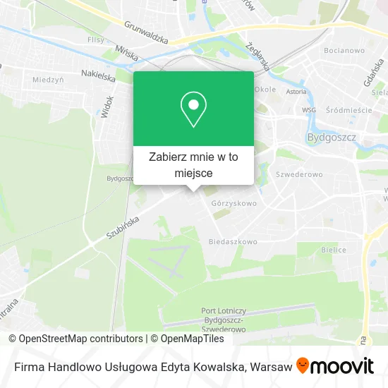 Mapa Firma Handlowo Usługowa Edyta Kowalska