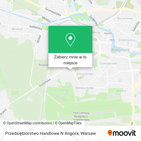 Mapa Przedsiębiorstwo Handlowe N Angora