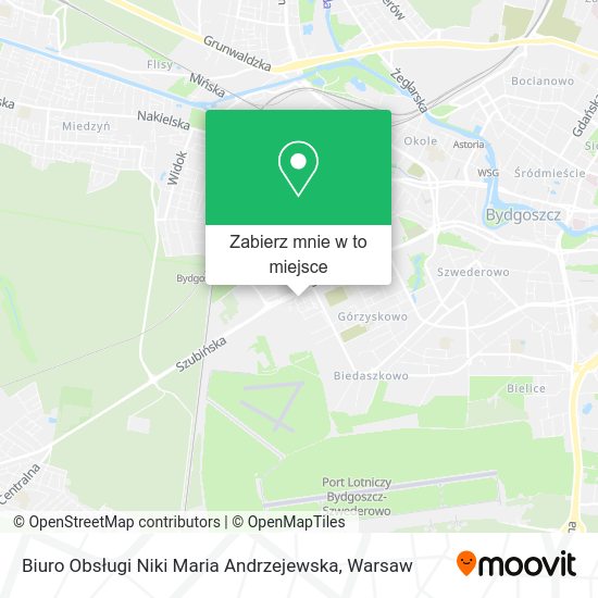 Mapa Biuro Obsługi Niki Maria Andrzejewska