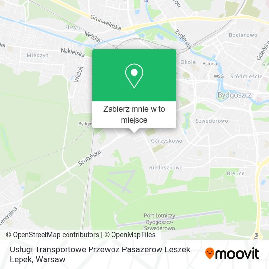 Mapa Usługi Transportowe Przewóz Pasażerów Leszek Łepek