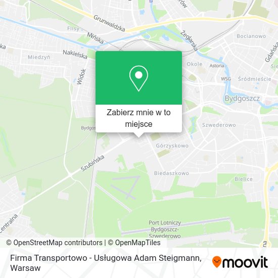 Mapa Firma Transportowo - Usługowa Adam Steigmann