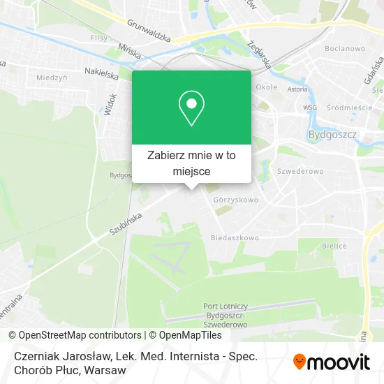 Mapa Czerniak Jarosław, Lek. Med. Internista - Spec. Chorób Płuc