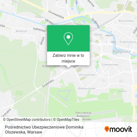 Mapa Pośrednictwo Ubezpieczeniowe Dominika Olszewska