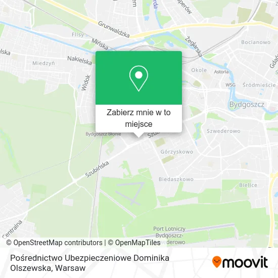 Mapa Pośrednictwo Ubezpieczeniowe Dominika Olszewska