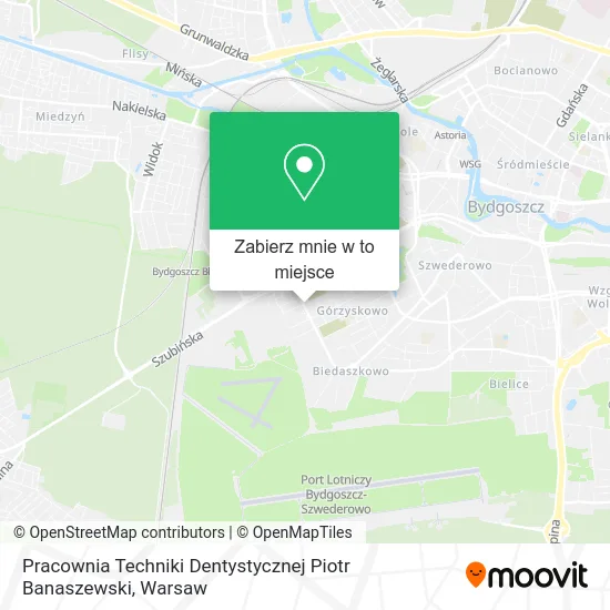 Mapa Pracownia Techniki Dentystycznej Piotr Banaszewski