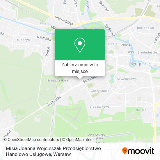 Mapa Misia Joanna Wojcieszak Przedsiębiorstwo Handlowo Usługowe